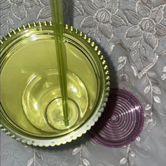 Starbucks Pink and Olive Tumbler with Lid - Picture 5 of 5